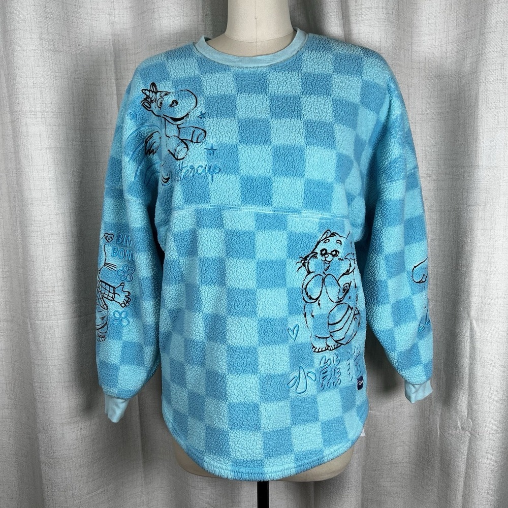 Disney Pixar Fuzzy Fun Blue Spirit Jersey Adult XS Sulley Bingβ Bong Lotso Ducky